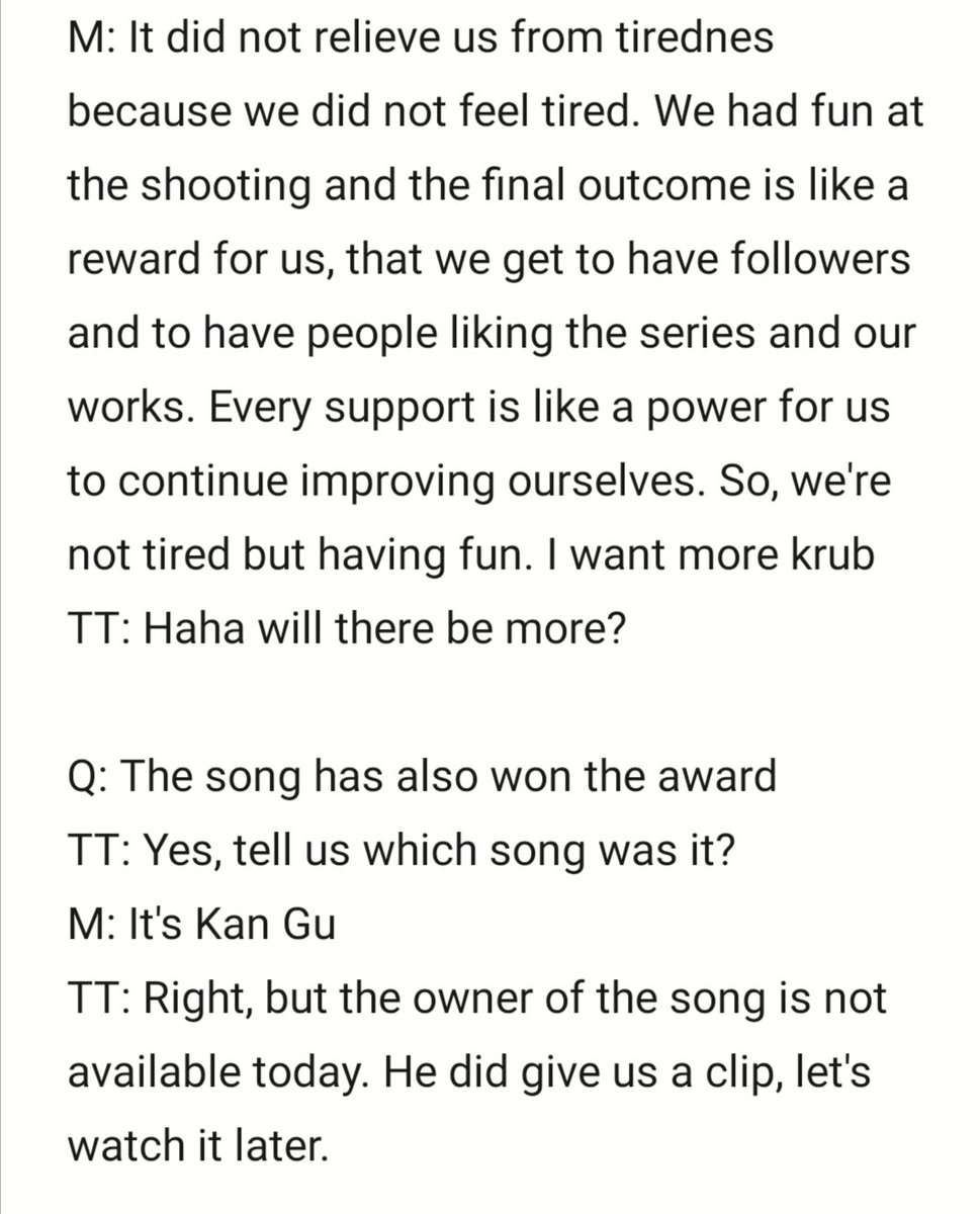 mxblaccount's tweet image. Translation in pics 😊
#2getherTheSeries​ #MikeToptap​ #FeverAwards2020