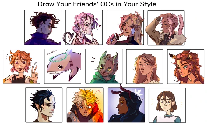 AYYYY i finished thank you i love your ocs and im extremely gay for several of them

yea i just colored sketches what about it 