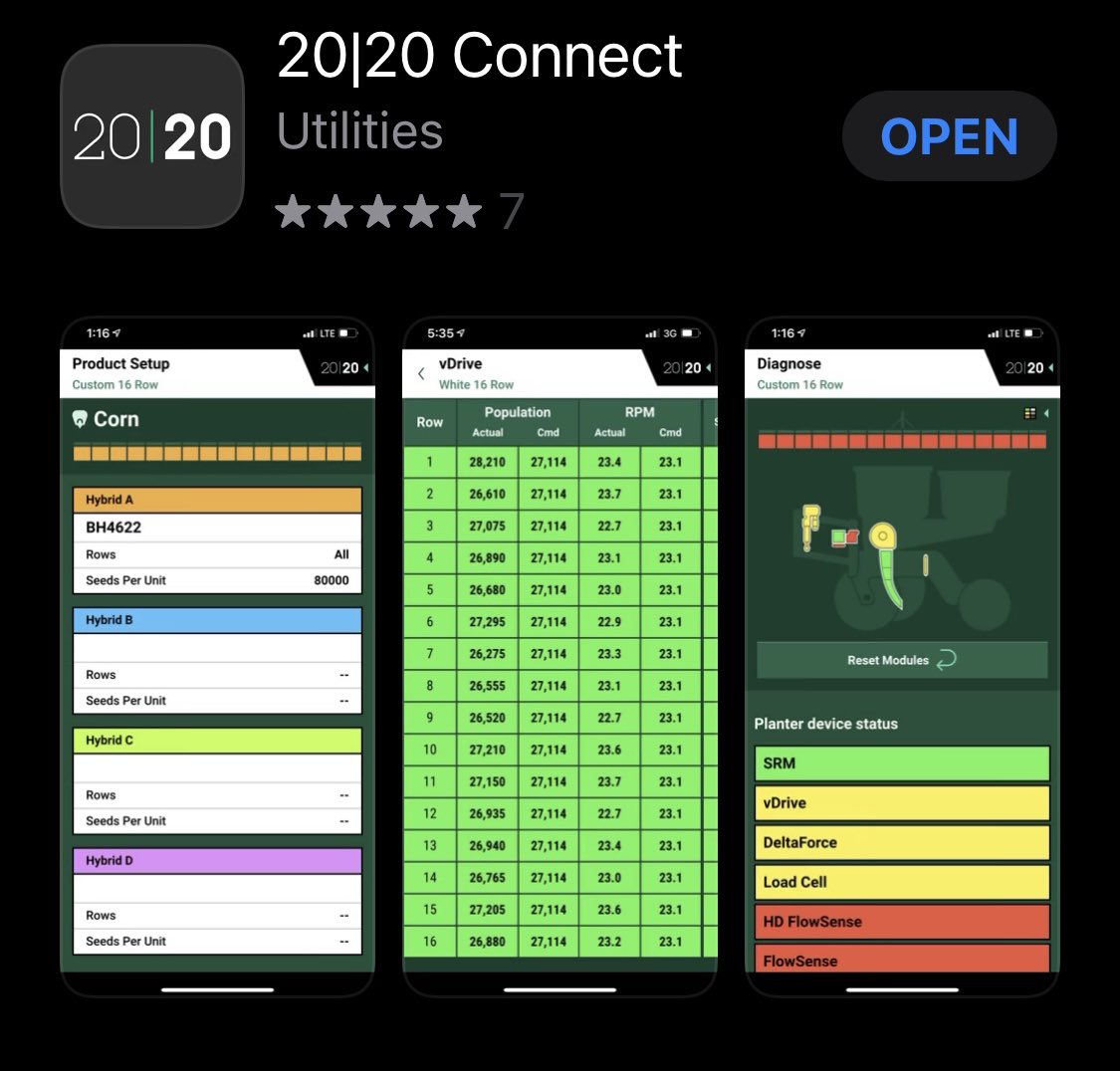 Precision_SFS's tweet photo. If you have a @PrecisionPlant Gen3, don’t forget to download the @PrecisionPlant 20|20 Connect app before planting starts. This app allows you to diagnose, perform health checks, and spin meters from outside of the cab. Efficiency matters in the field!  #Service1st https://t.co/JrVzYg5F8H