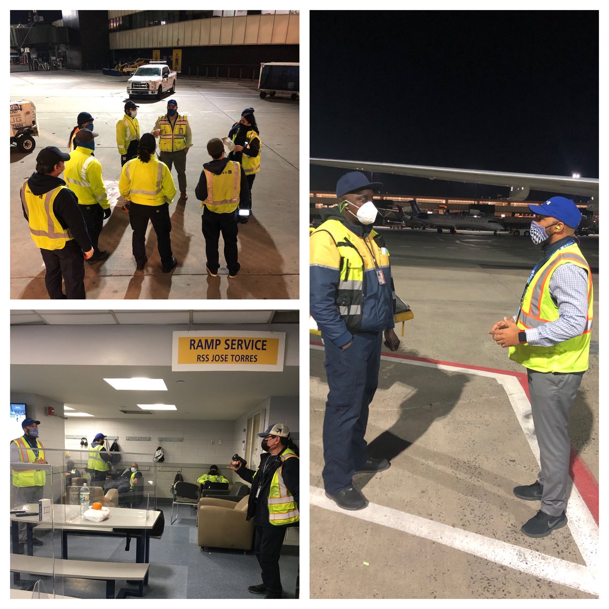 Actions speak louder than words, so we take pride in calling “Safety Time Outs” to discuss Safety Awareness! @susannesworld @KellyTolbertUAL @CamachoN20 @AOSafetyUAL @AOQC_EWR #SafetyIOwnIt #beingunited