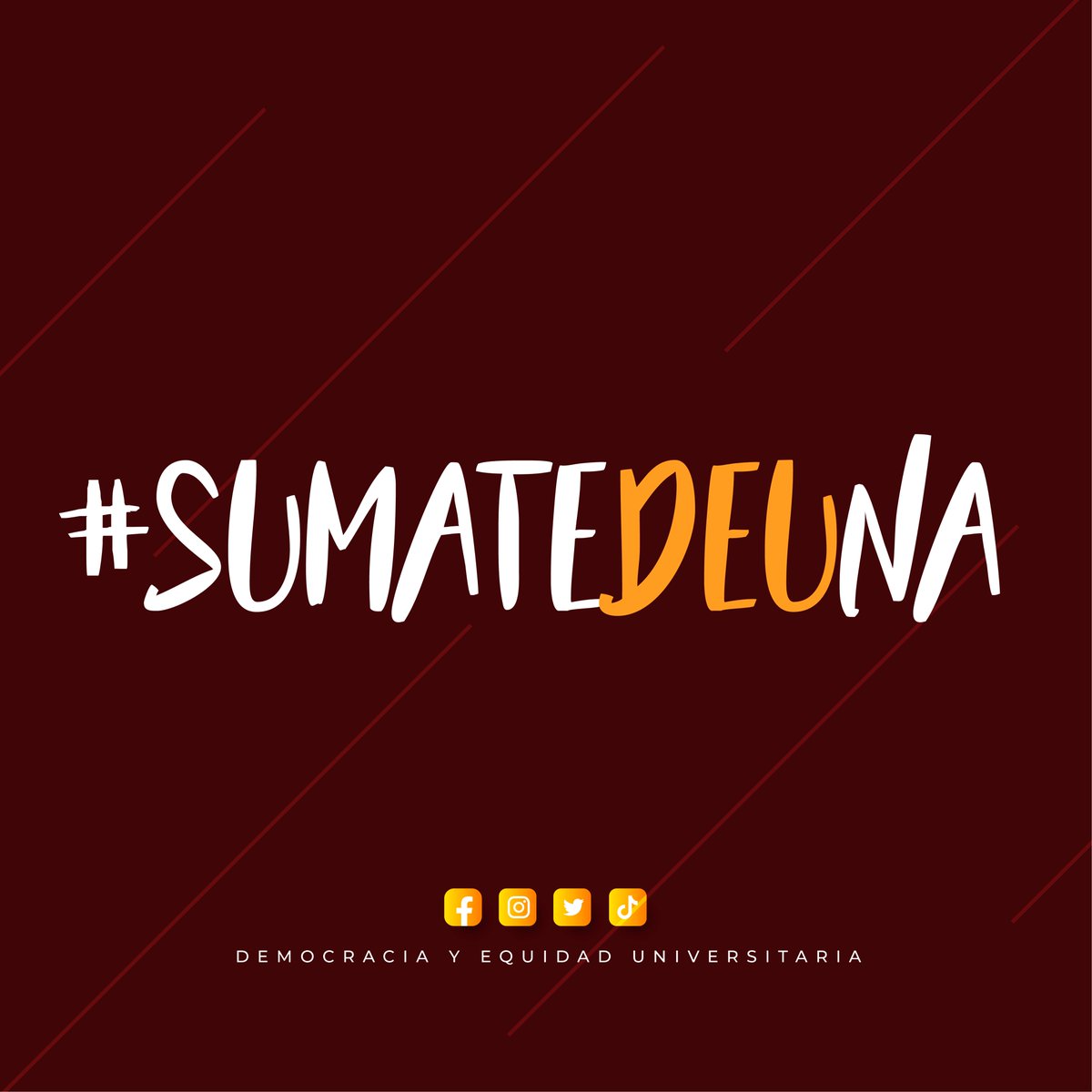deu_utmach's tweet photo. ¡Nuestro momento es ahora, unámonos, participemos, expresémonos, actuemos! La universidad somos todos.

#SúmateUTMACH #SúmateDEUNA ✊🏼 🟠 https://t.co/4NQAIHzKP2