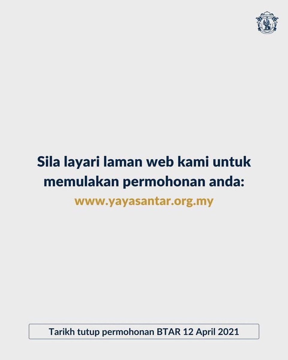 myHEPAUTeM's tweet photo. Permohonan Biasiswa Tunku Abdul Rahman telah dibuka! Ayuh TUAH UTeM yang berkelayakan untuk turut serta.
Mohon sekarang untuk menjadi Tunku Scholar bagi tahun 2021 di https://t.co/K6B1EsEk7L
@MyUTeM
@mpputem2021
#myutem #myheputem #tuahutem #teamutem https://t.co/0I0gdLPlxK