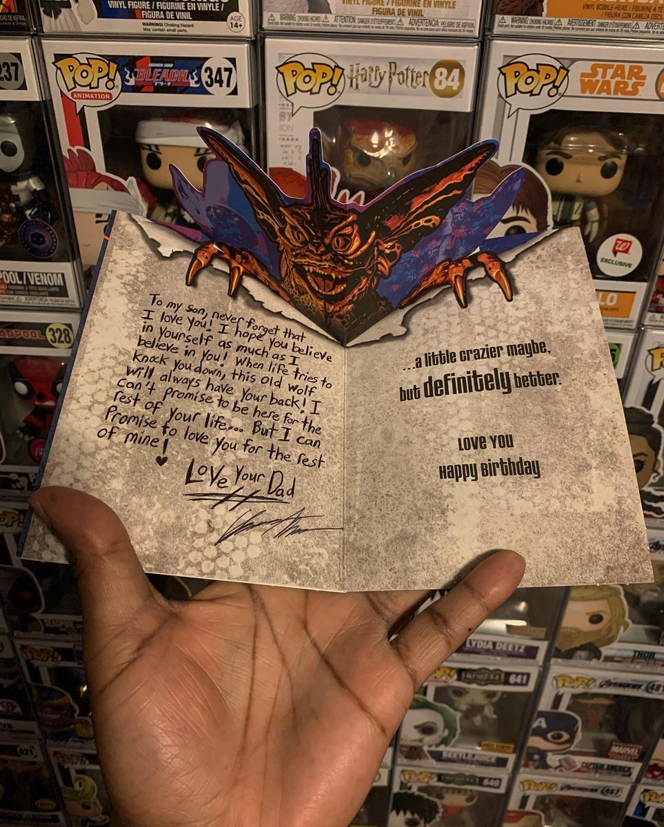 mr_moon_85's tweet photo. Canβt believe I found this! My son really loved his #Bday card this year! π
#FatherAndSon #Birthday
#Gremlins #Gizmo
#Geek βπΎ #Nerd ππΎ
#TwoKoolGeeks π€ #MrMoon π€« https://t.co/N3DnNlFT0O