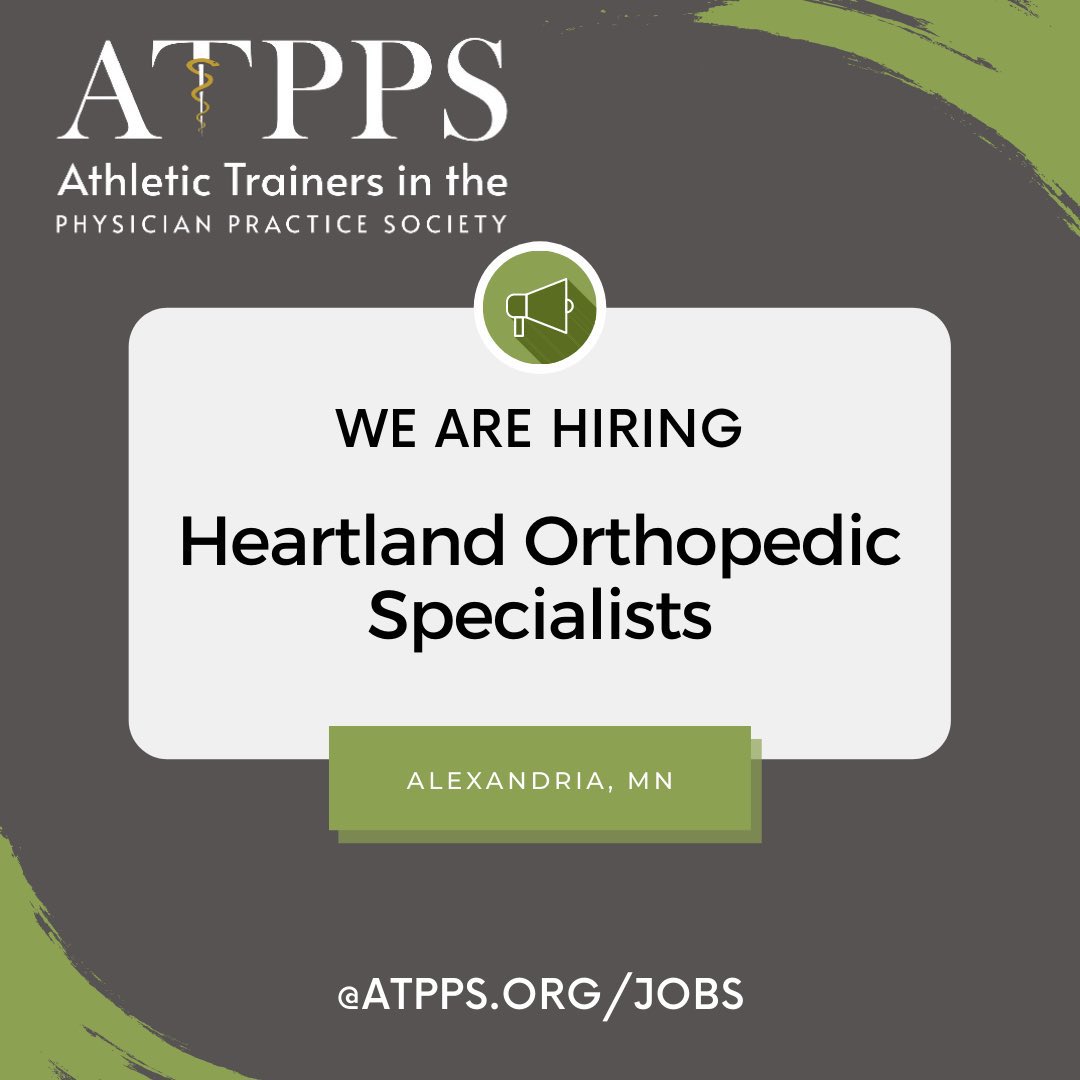 ATPPSociety's tweet photo. Check out the latest job posting fir @HeartlandOrtho https://t.co/8EruvXqXe6