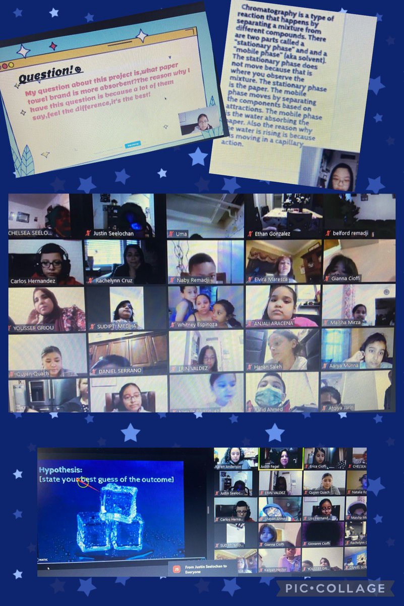 RisingStars36's tweet photo. Tonight’s #VirtualScienceFair @RisingStars36 was AMAZING!!!! Thank you to our students, parents and staff! Especially our amazing science teachers, Ms. Fegel &amp; Ms. Anderson! #Science #ScienceFair #Scientists #FutureScientists #ScientistsAtWork #RisingStars #LearningNeverStops https://t.co/kGMNGM7iAl