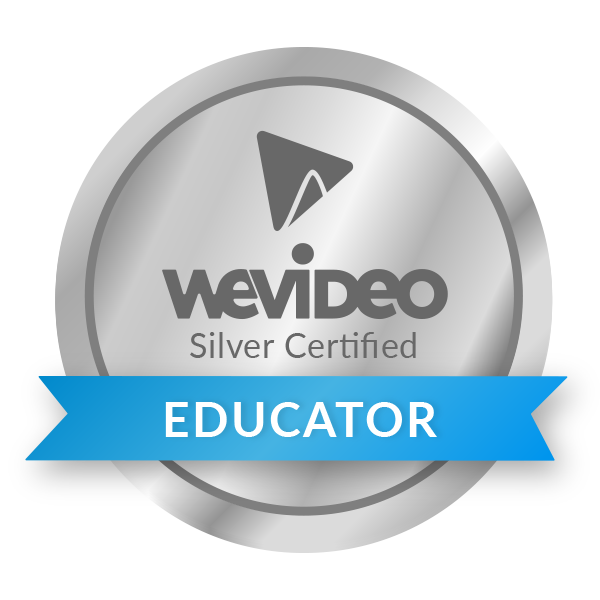 HallmanCBSD's tweet image. Just became a @WeVideo Silver Certified Educator! 🎬 #WhatsYourStory #steptwo #goingforgold #wevideotipstricks