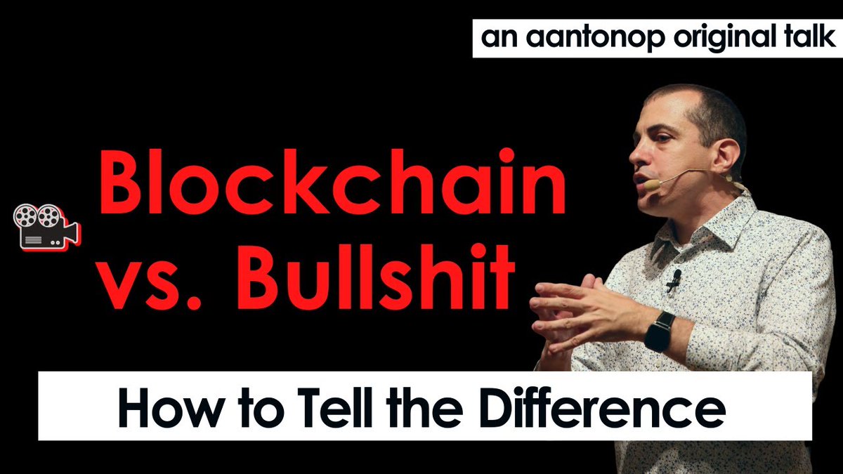 aantonop's tweet photo. Learn the difference between blockchains &amp; 🐂💩: https://t.co/TFHygldCyN #crypto https://t.co/OZsNzNK8aY