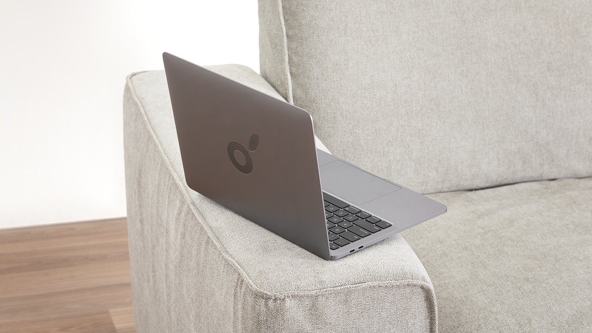 Our Modern Sofa’s wide arms are the perfect platform for anything you need at arm’s length.