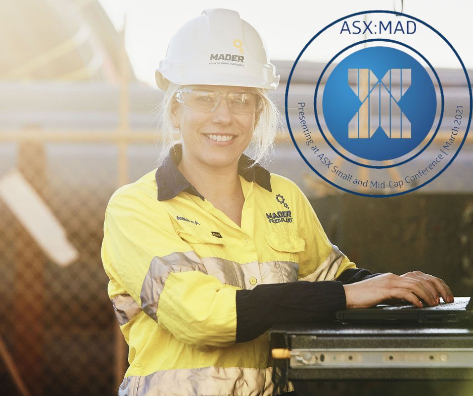 Mader Group (<a href="/ASX/">ASX 🏛 The heart of Australia's financial markets</a>: MAD) is honoured to have been selected to participate in this year’s ASX Small and Mid-Cap Conference. Held across 2 days, we will be making our debut on the opening day of the event – 16 March. Register today to hear our story, bit.ly/2MIpLY0