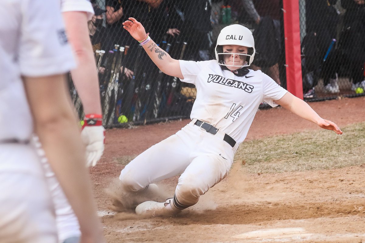 JEFFDHELSEL's tweet photo. Cal U #softball team opened the season with a pair of victories in a #doubleheader against Gannon. Final scores 8-0 &amp; 10-2 at Lilley Field, Roadman Park, Pa., March 9, 2021.   #PSAC #NCAA #CalTimes https://t.co/Vv9W11h0us