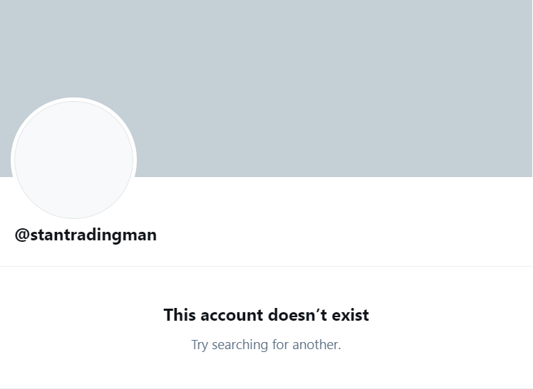 Guruleaks1's tweet photo. Misogynistic Pump and Dump Realtor @StanTradingMan has left the building yet again... https://t.co/3XWD1HOmpM