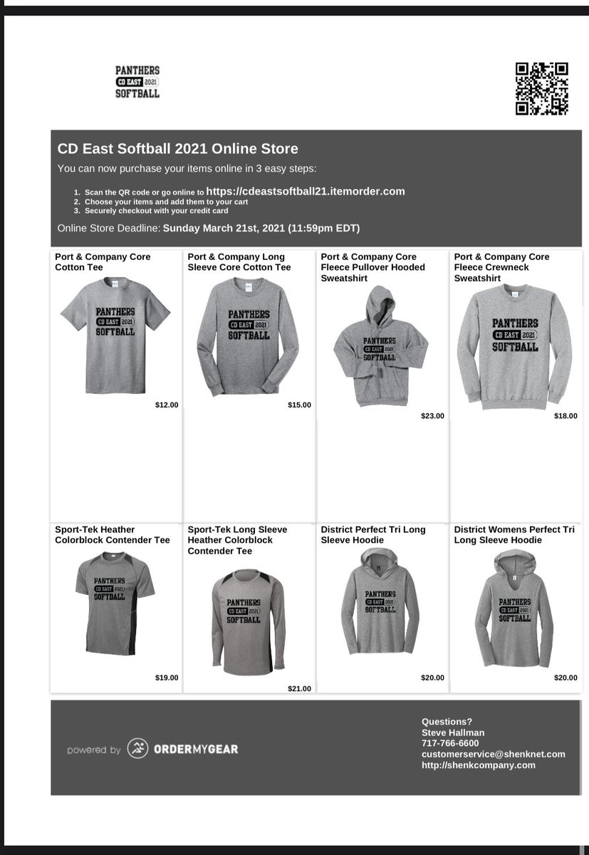 Tayweis02's tweet photo. This is a special year for our program &amp; we couldn’t be who we are without Coach Stepp. We are selling some spirit wear for CD East Softball to honor him &amp; help raise money for the program he built. Please see below flyer if you are interested in any gear. @Cd_EastSoftball https://t.co/PvHAaf9nW7