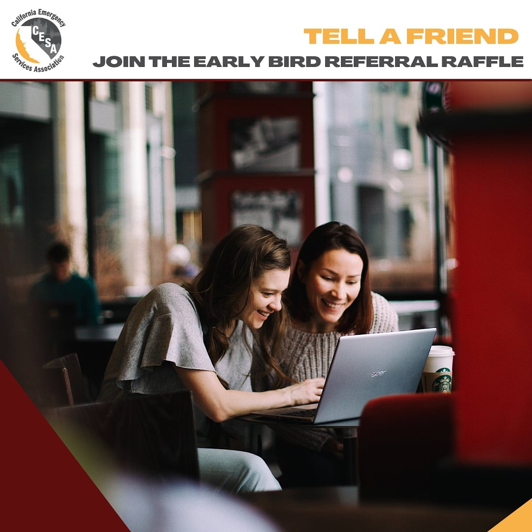 EMCESA's tweet photo. Refer a first time CESA conference attendee, get your registration for free!

For more information, check out the link in the bio. 

(One entry per every new referral)

#virtual #conference #california #network #EMGTwitter https://t.co/FzIADLO6Wb