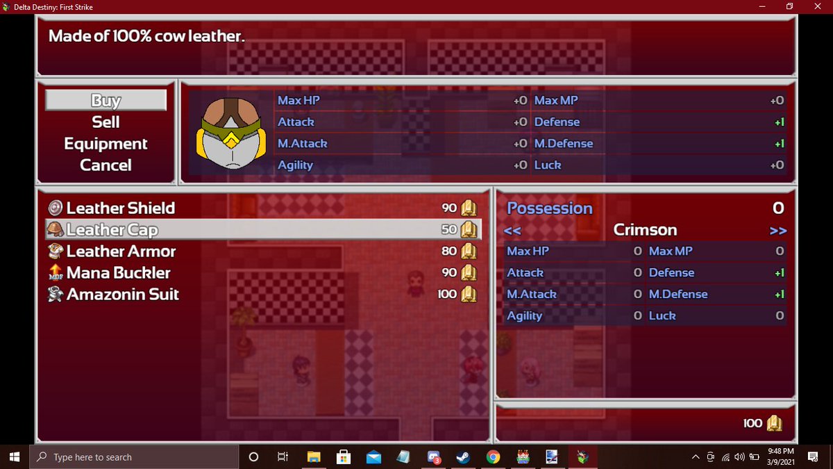 CrimsonNightfox's tweet photo. Ideal armor designs for my #rpgmakermv game. Thought I'd try one of #Yanfly's plugins that allows you to use pictures as icons for items, weapons, & armor. Well then, I got a lot of drawing to do. #rpgmaker https://t.co/wY70SjacE7