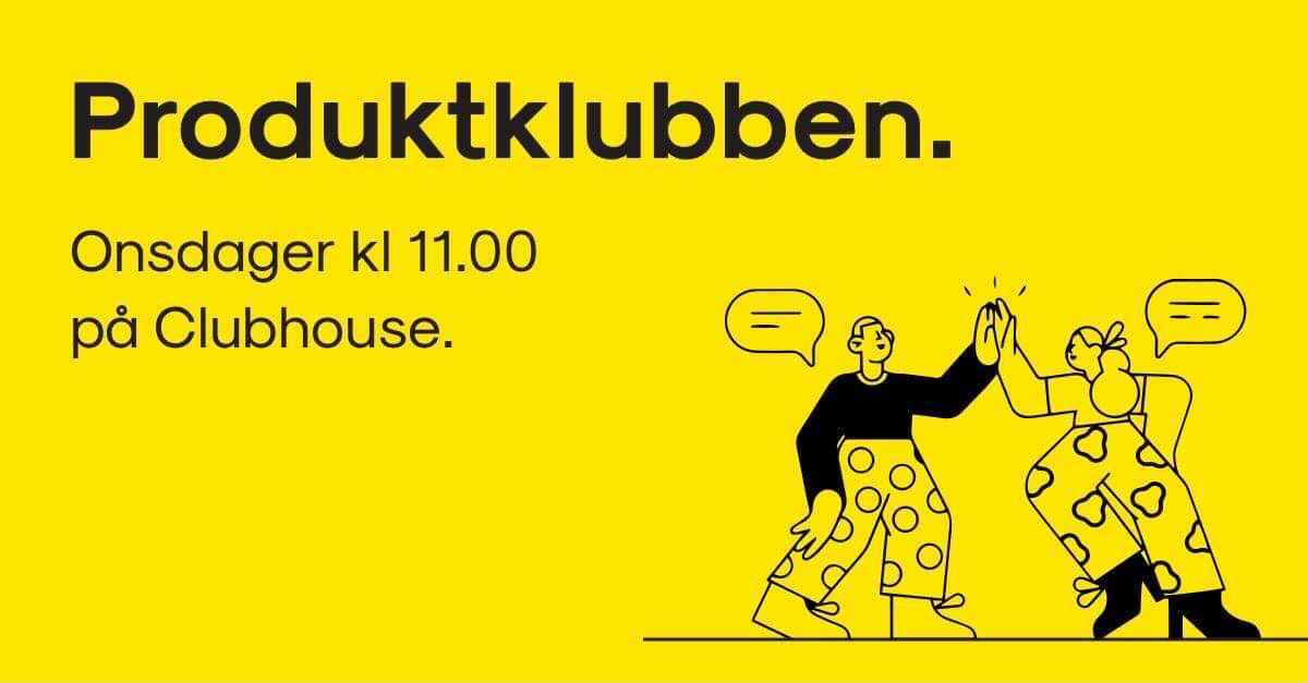 hmcramer's tweet photo. Kl 11 sparker @halinahaanes i gang Produktklubben på Clubhouse. Der diskuterer Product Managers, Designere og utviklere diskuterer hvordan man lager fantastiske produkter i ulike selskapsfaser. Jeg har fått æren av å være sidekick og aller første gjest - https://t.co/3rpgCzue8G. https://t.co/SPbKJAmIHP