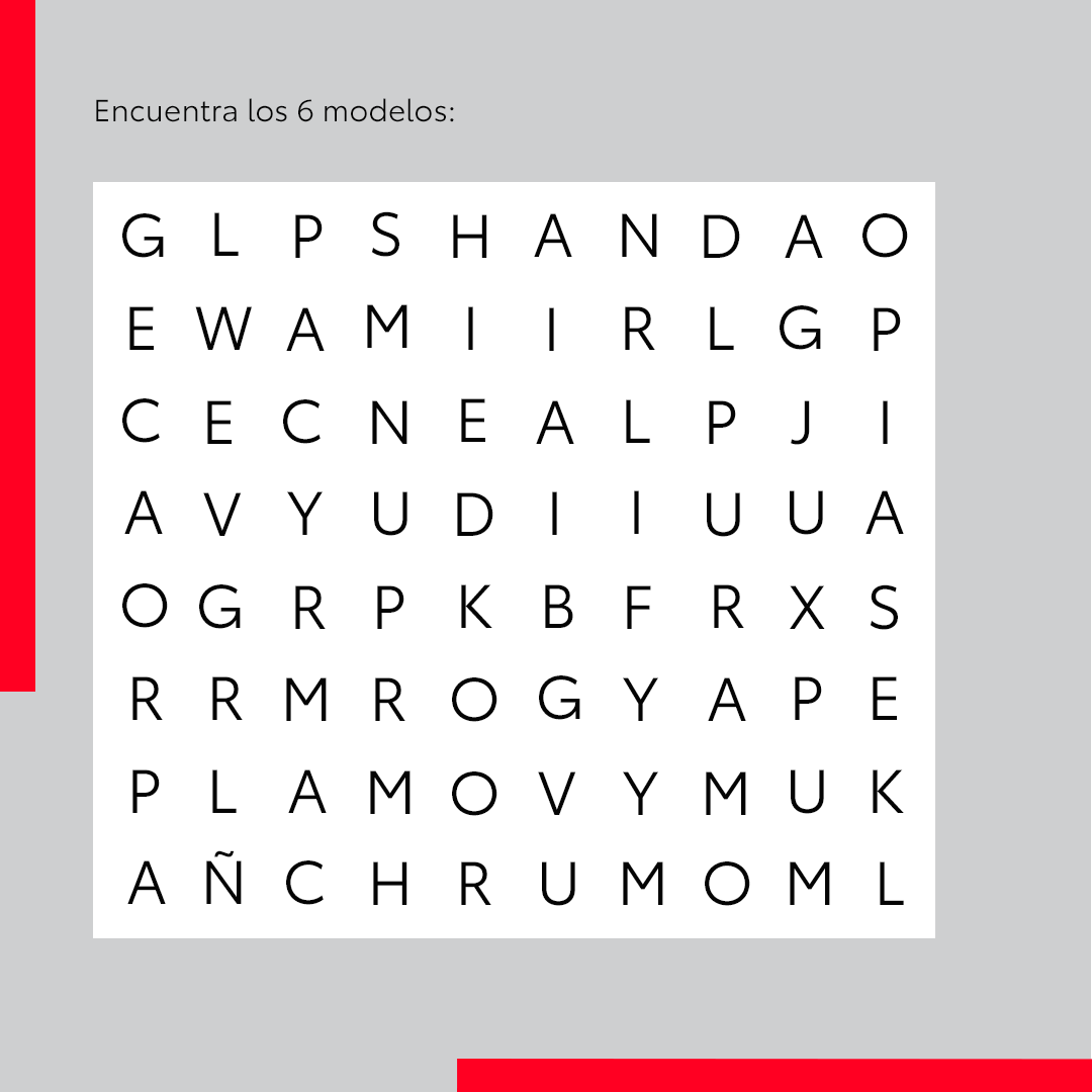 ¿Eres capaz de encontrar los 6 modelos #Toyota que hemos escondido en la sopa de letras? 🕵 ¡Déjanos tu respuesta en comentarios! 👇