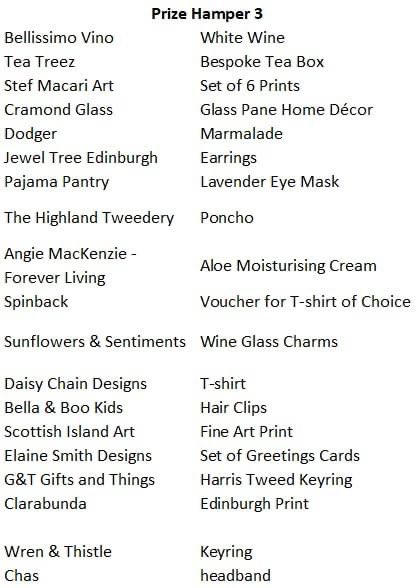 Support 4 incredible charities <a href="/Chas/">x</a>, @itsgood2give <a href="/Beatson_Charity/">Beatson Cancer Charity</a> @bloodbikesBBS and be in with a chance of winning 1 of 3 HUGE prizes donated by Scottish small businesses 
#donate #fundraiser #supportlocal
facebook.com/groups/5208579… <a href="/STVLaura/">Laura Boyd</a>