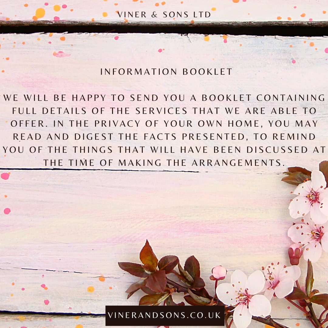 If you’d like to find out more information, then call us on 
01732 842485 or email us at info@vinerandsons.co.uk vinerandsons.co.uk