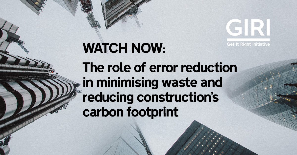 WATCH: The global #construction industry produces more CO2 than the whole of India. How can we change this, and what are the behavioural and cultural barriers to progress? These were among the topics discussed at the latest GIRI forum. bit.ly/Watch-climate-…
