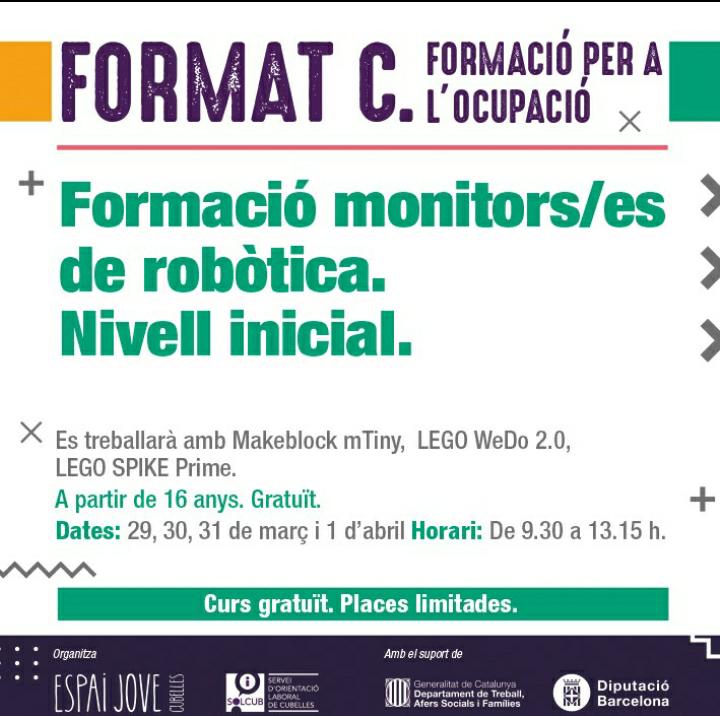 ejcubelles's tweet image. @ajcubelles #formatc Preinscripcions obertes