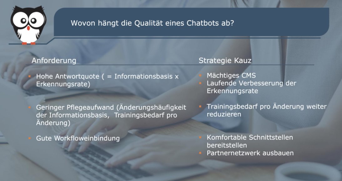 basicthinking's tweet photo. Wovon hängt die #Chatbot-Qualität ab? 

➡ 1. Antwortquote
➡ 2. Pflegeaufwand
➡ 3. Workflows

#ChatbotWorld #NLU https://t.co/Wx105FWAHQ