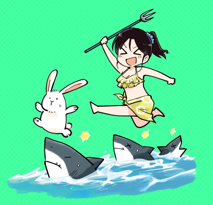 11巻単行本後ろイラスト、いなばのしろきりたにさん。 