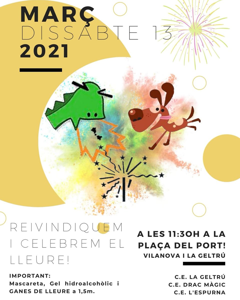Bon dia, famílies!!!

Els esplais de la nostra vila hem vist necessari dur a terme una concentració per reivindicar els nostres drets. Portem tot el curs seguint les mesures de sanitat necessàries, i pensem que la nostra tasca no ha estat valorada com es mereix.