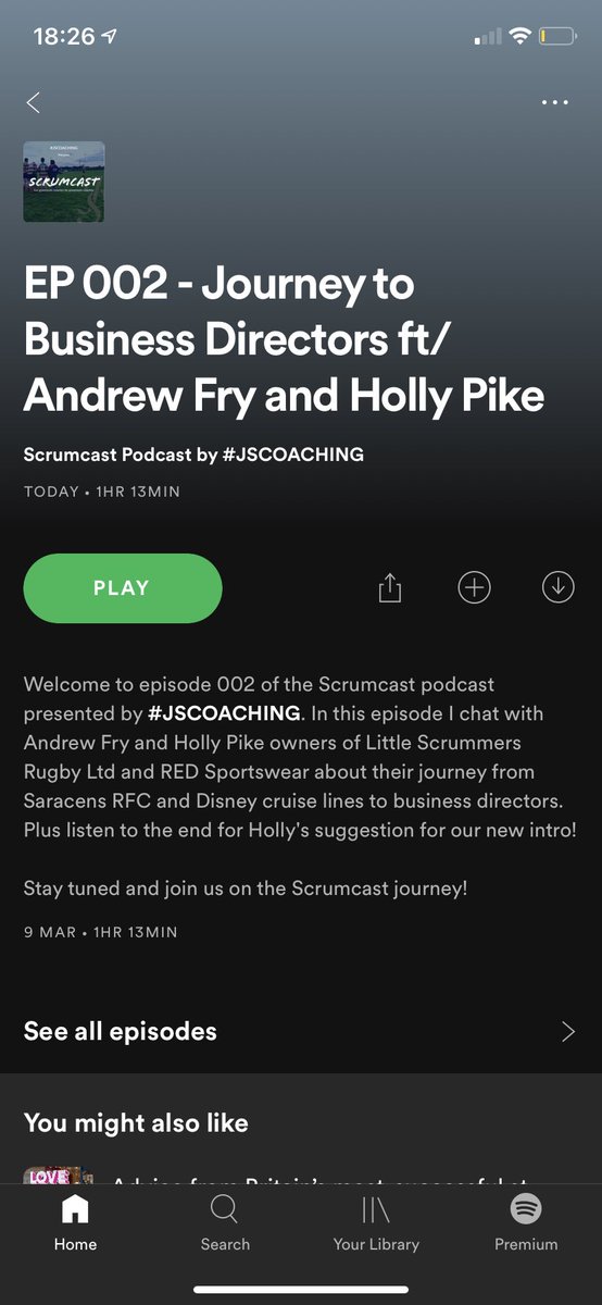 coach_jsmithson's tweet photo. Episode 2 of the #scrumcast is now live on @Spotify @ApplePodcasts and @YouTube with this weeks special guest Andy and Holly from @RedSportswear and @littlescrummers 

Head over and check it out! 

#jscoaching #scrumcast #podcast https://t.co/LgNMpTDpP7