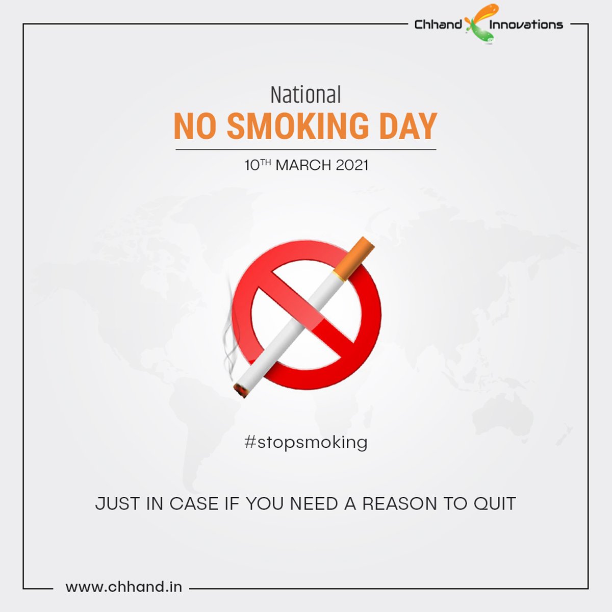 chhand_in's tweet photo. The best time to quit smoking was the day you started, the second best time to quit is today!

Stop smoking before smoke stops you!

#NationalNoSmokingDay #StopSmoking #QuitSmoking #TopicalSpot https://t.co/ERHNX0mXop