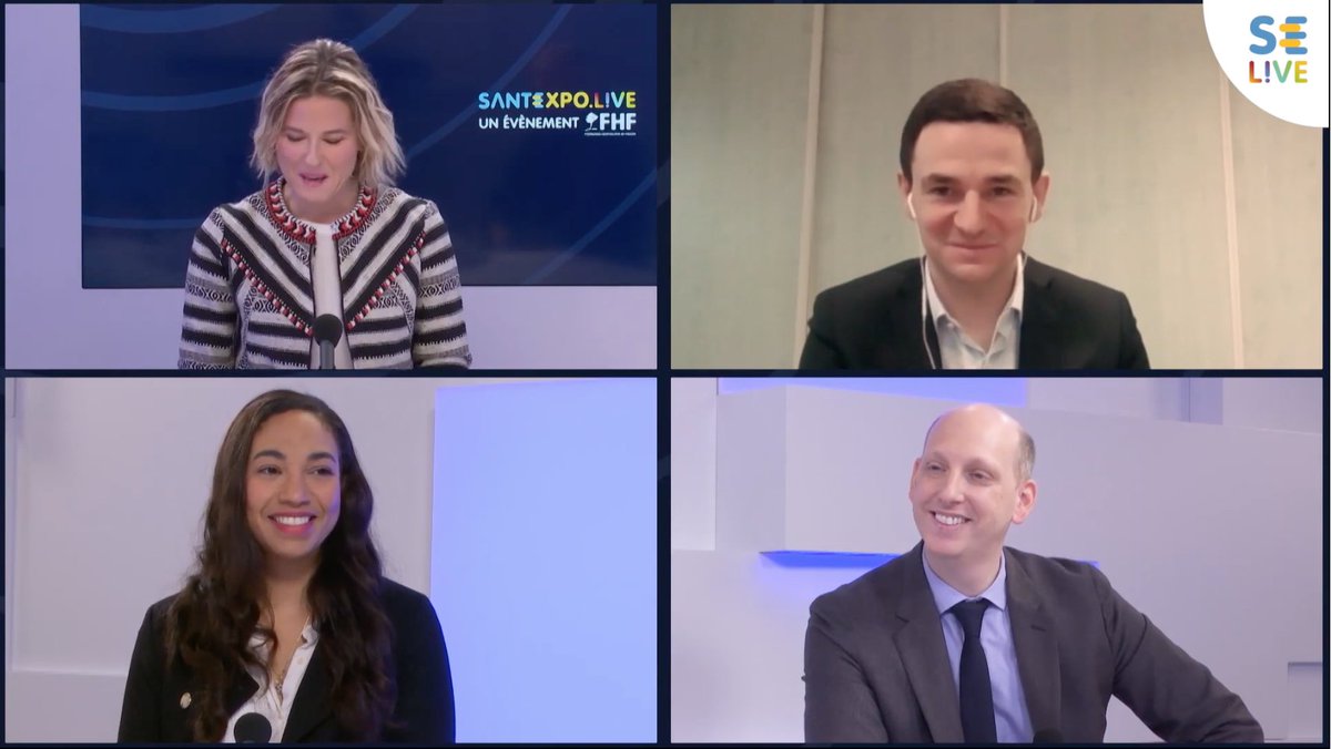 🔥 #SANTEXPOLIVE 🔥

Julien CARETTE, PDG <a href="/HavasParis/">Havas Paris</a>, Amélie ROUX, responsable pôle RH FHF &amp; Loïc DELASTRE du <a href="/CHUdeRouen/">CHU de Rouen</a> échangent sur la notion de «marque employeur» &amp; les enjeux d'image des #hopitaux &amp; #EHPAD publics ! 

💡 santexpo.live