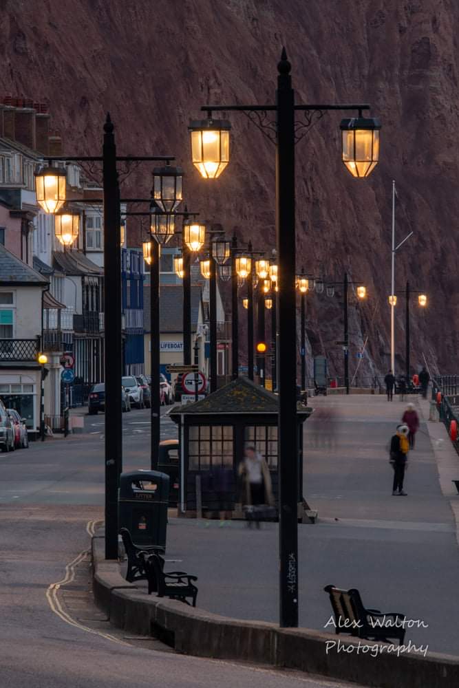 Turning off the lights along the esplanade, Sidmouth. #sidmouth #Devon #southwest #esplanade