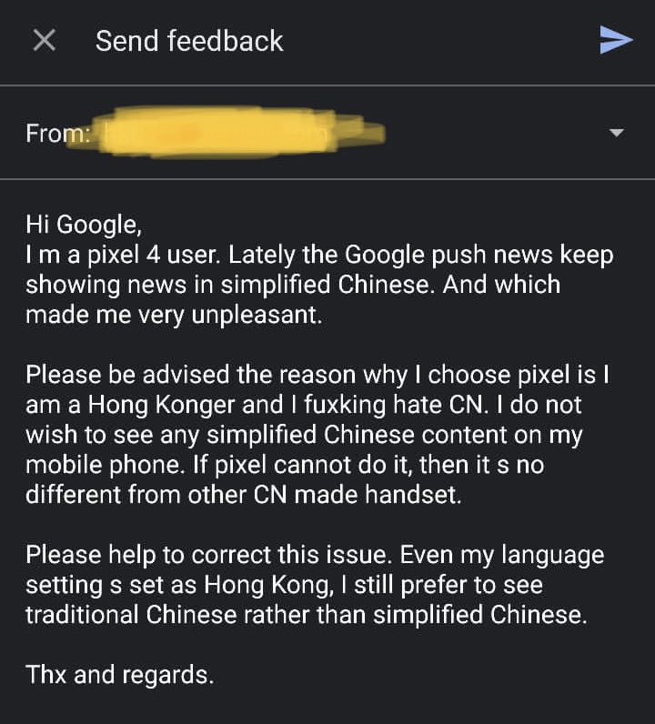 Pixel phone keep showing push news in simplified Chinese ... how to fix it?
