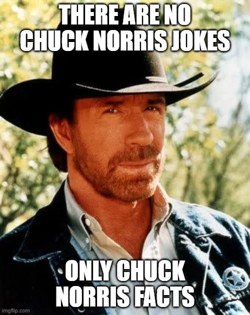 Happy birthday Chuck Norris. 
