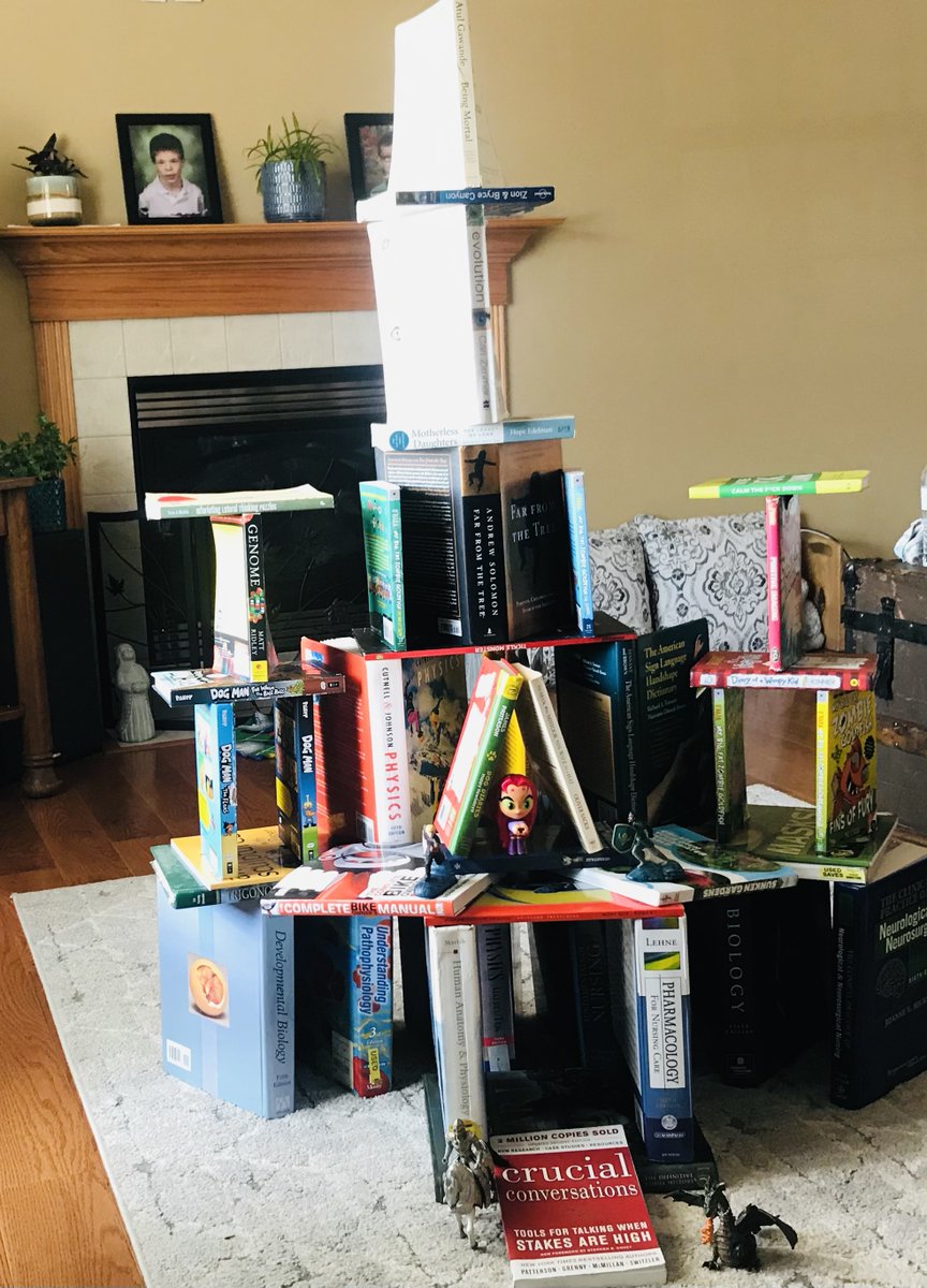 GottaBeCrazy2's tweet photo. #GISH2021 #WizardsAndWeirdos #Item64: We all love reading fairy tales. What better place to read them than in a fairy tale castle constructed entirely out of books in the middle of your living room. #GISH https://t.co/R9hjw8lmiZ