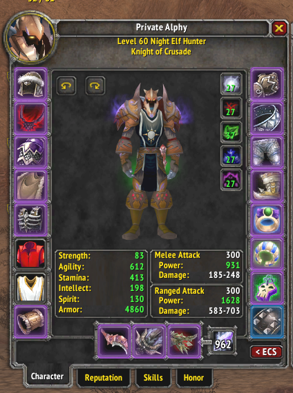 Angry_Asian_Man's tweet photo. Finally got my 9/9 Tier 3 #Cryptstalker in #Naxxramus! Literally 1 more piece then I'll be BiS for #WoWClassic #WorldOfWarcraftClassic #Faerlina #FaerlinaCrusade #WoWHunter #WorldOfWarcraft https://t.co/0dlIKmpsvG