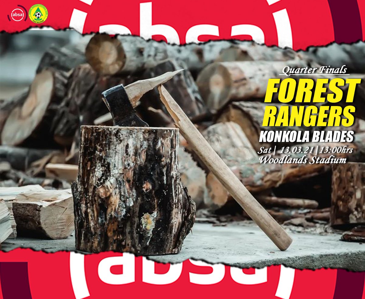 FoleMalembe's tweet photo. ABSA CUP QUARTER FINALS 
⚽ Forest Rangers Vs Konkola Blades 
🗓️ 13th March,2021
🕒13:00hrs
📍Woodlands Stadium 
#3DaysToGo
#ForKon
#FoleMalembe https://t.co/1wEU4SREo1