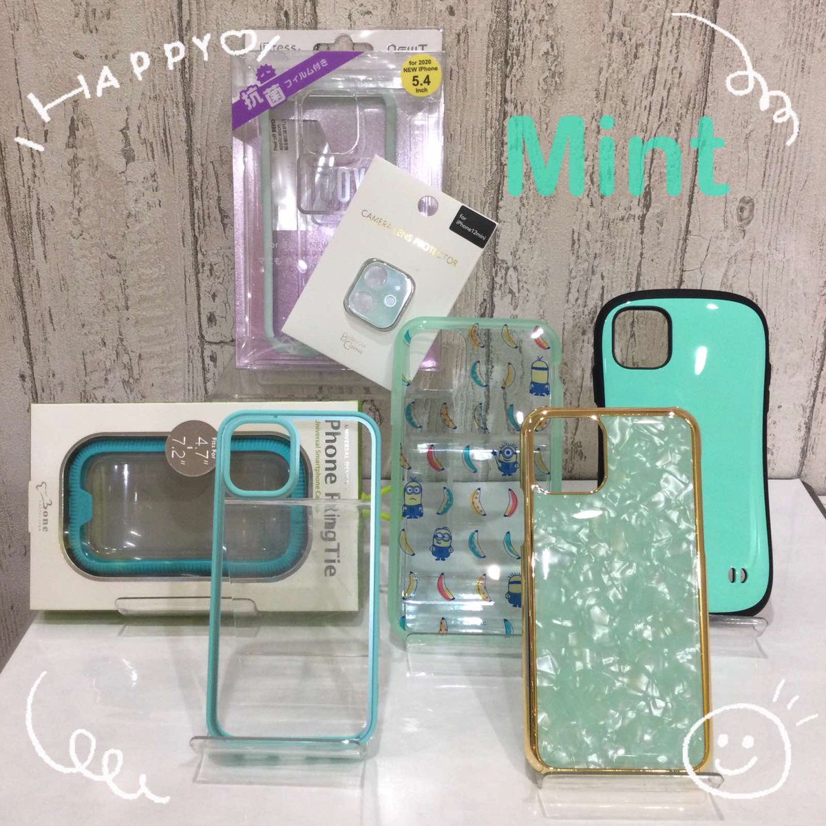 Smart Labo 博多駅地下街 ミントの日 ミントカラーって爽やかでかわいいですね 男女問わず人気のカラーなのでおそろいにしたりプレゼントにもオススメです これからの季節にも涼しげでぴったり Hamee Iface Ijoy サムライワークス Iphone