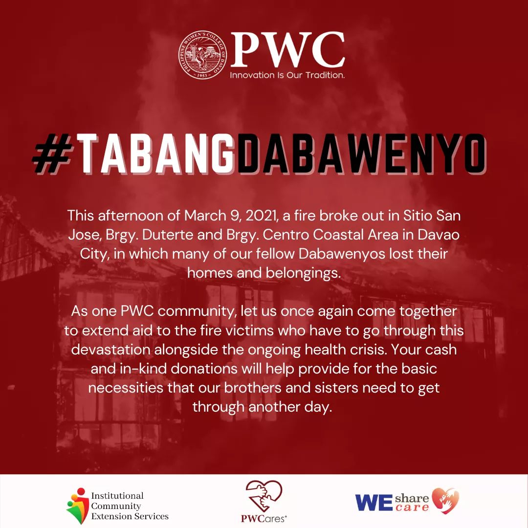 MrPaoloNaval's tweet photo. Yesterday, a fire broke out in Sitio San Jose, Brgy. Duterte &amp; Brgy. Centro Coastal Area in Davao City, in which many of our fellow Dabawenyos lost their homes and belongings.
Let us once again come together to extend aid to the fire victims #PWCares #TabangDabawenyo https://t.co/EQUj3UTibF