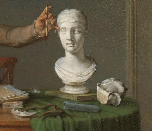 artdistx's tweet photo. Louis Moritz, The Drawing Lesson, 1808, Oil on panel, 46 x 53 cm https://t.co/LdWlTFTtt5