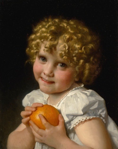 artdistx's tweet photo. Léon Jean Basile Perrault, Fillette à L'Orange, 1868, Oil on canvas https://t.co/LO9M6ZQDL0