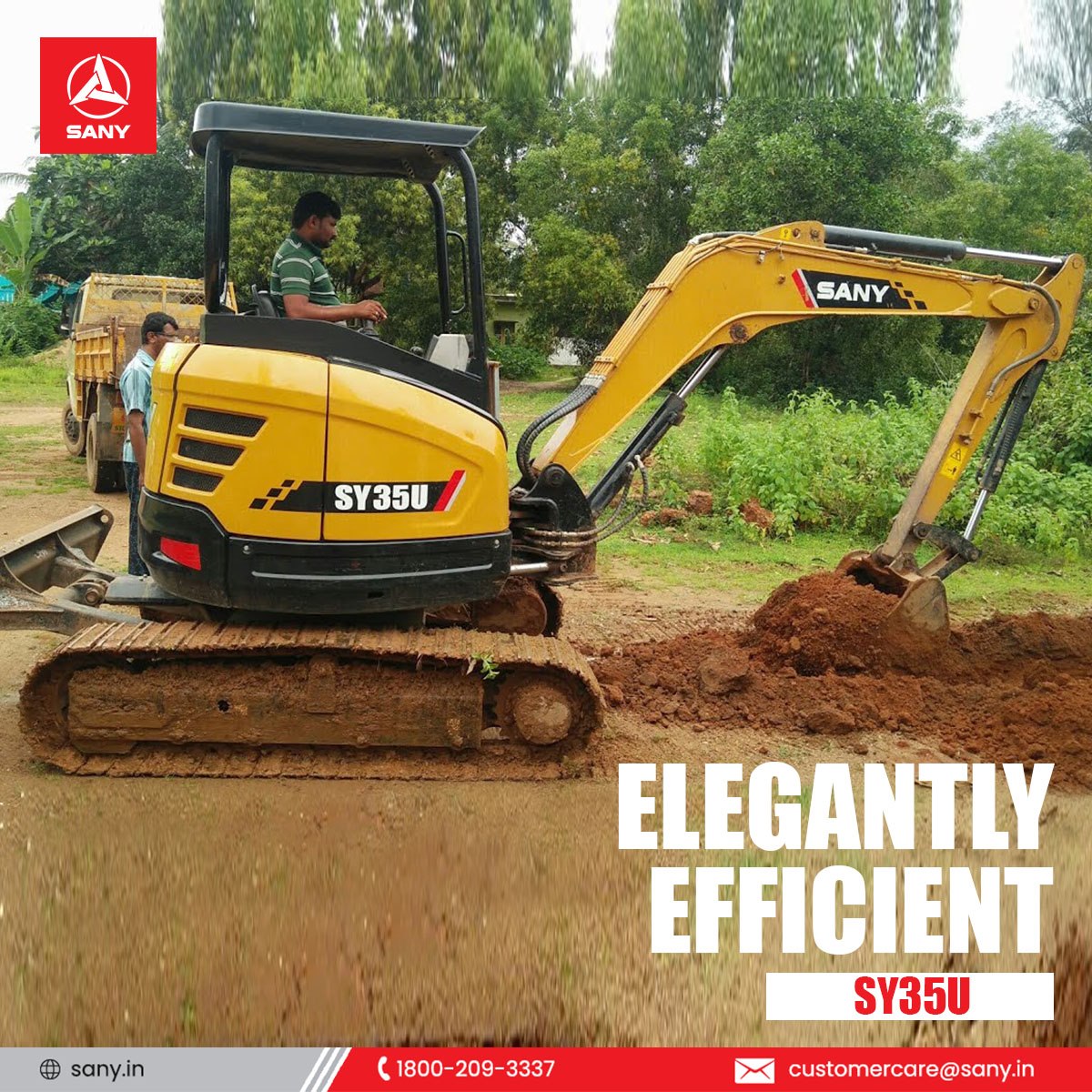 bvs_equipments's tweet photo. Durable major aggregates and a rigid structure enables the SY35U to deliver unmatched performance which makes it the most elegant as well as efficient excavator in its class.
For more info visit - https://t.co/Wne3lsIefo
#Sany #SanyIndia #Excavator #Efficient #bvsequipments https://t.co/NEBXtXp03R