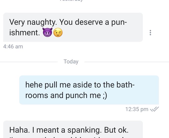 YALL I MEANT TO SAY PUNISH BUT LOOK WHAT AUTOCORRECT DID 😭😭😭 https://t.co/c42hN4Ubcl