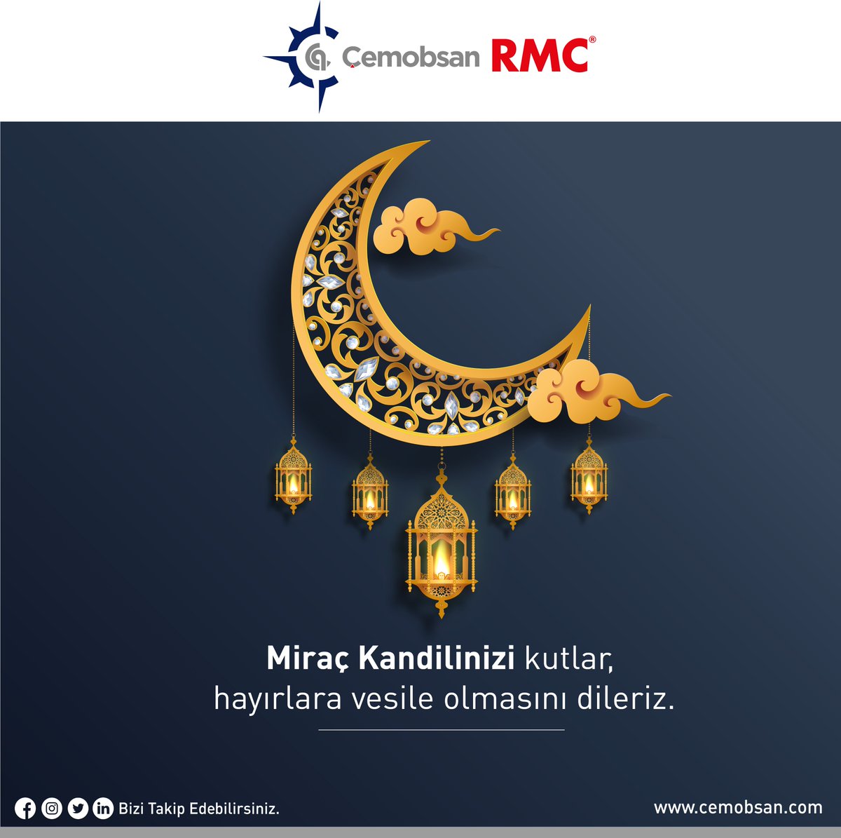 cemobsan's tweet photo. Dualarınızın kabul olduğu hayırlı kandiller dileriz.
#miraçkandili #çetingroup #çemobsan #çerkezköy #tekirdağ #mirackandili https://t.co/islbOKZDEN
