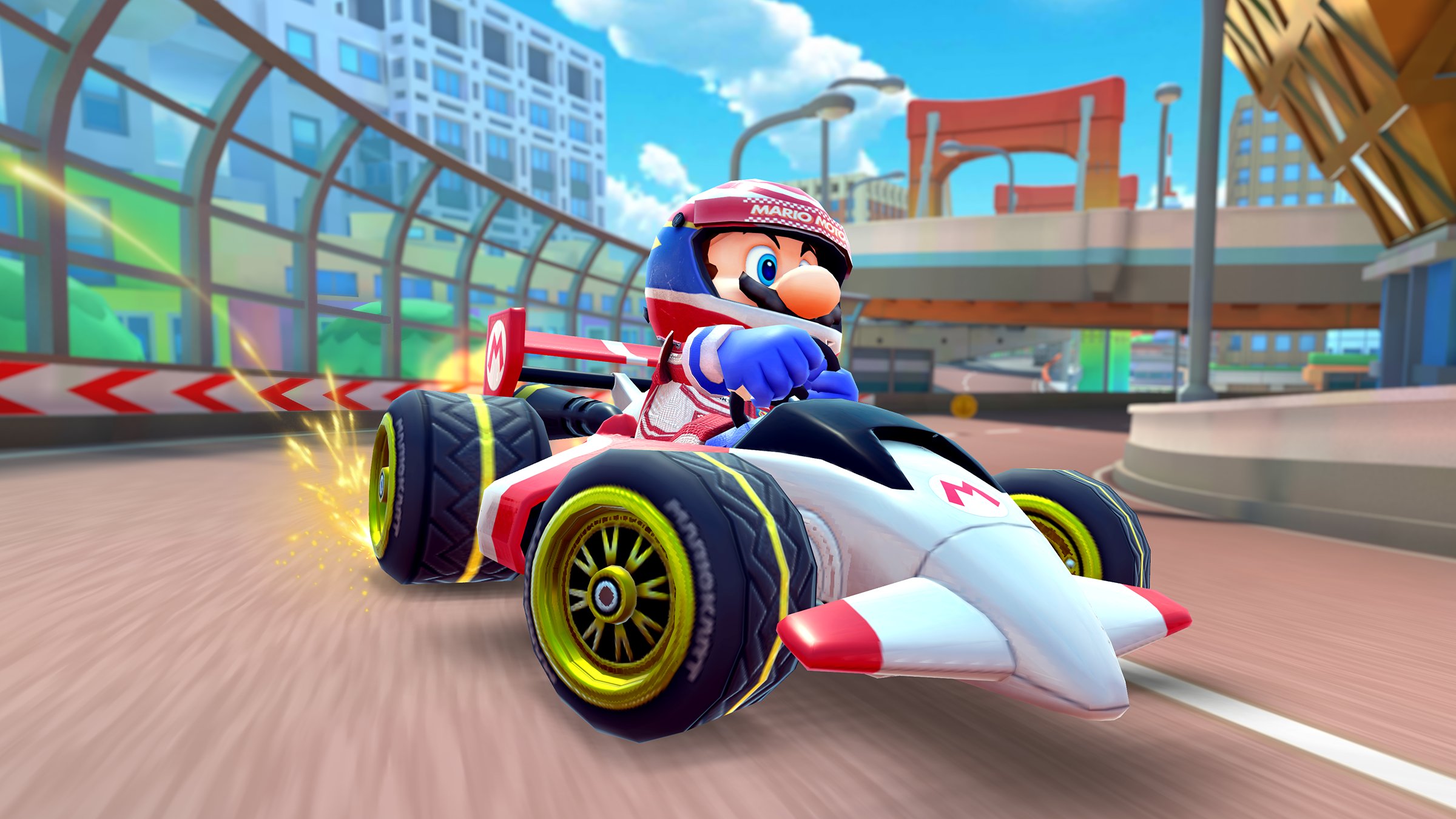 マリオカート ツアー A Twitter 前半の目玉は もちろんマリオ マリオ レーサー と レーサー仕様にカスタマイズした Bダッシュmk 2 が初登場 マリオカートツアー T Co Ohibdyexlw Twitter