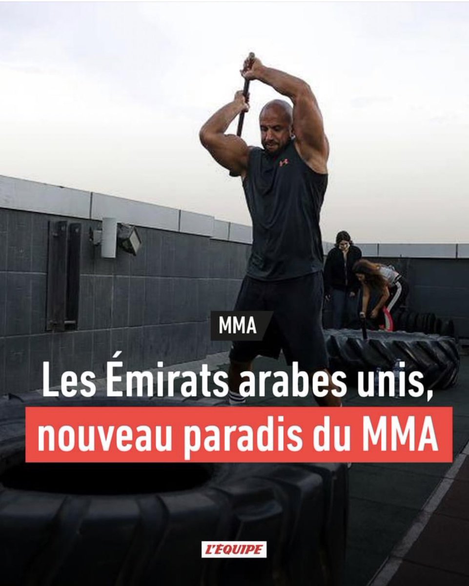 Tamkhan's tweet photo. Thank you @lequipe magazine for featuring me &amp; my gym @TKMMAFIT in regards to the development of #MMA in the #UAE -  #mydubai https://t.co/qoDsL6NbKs