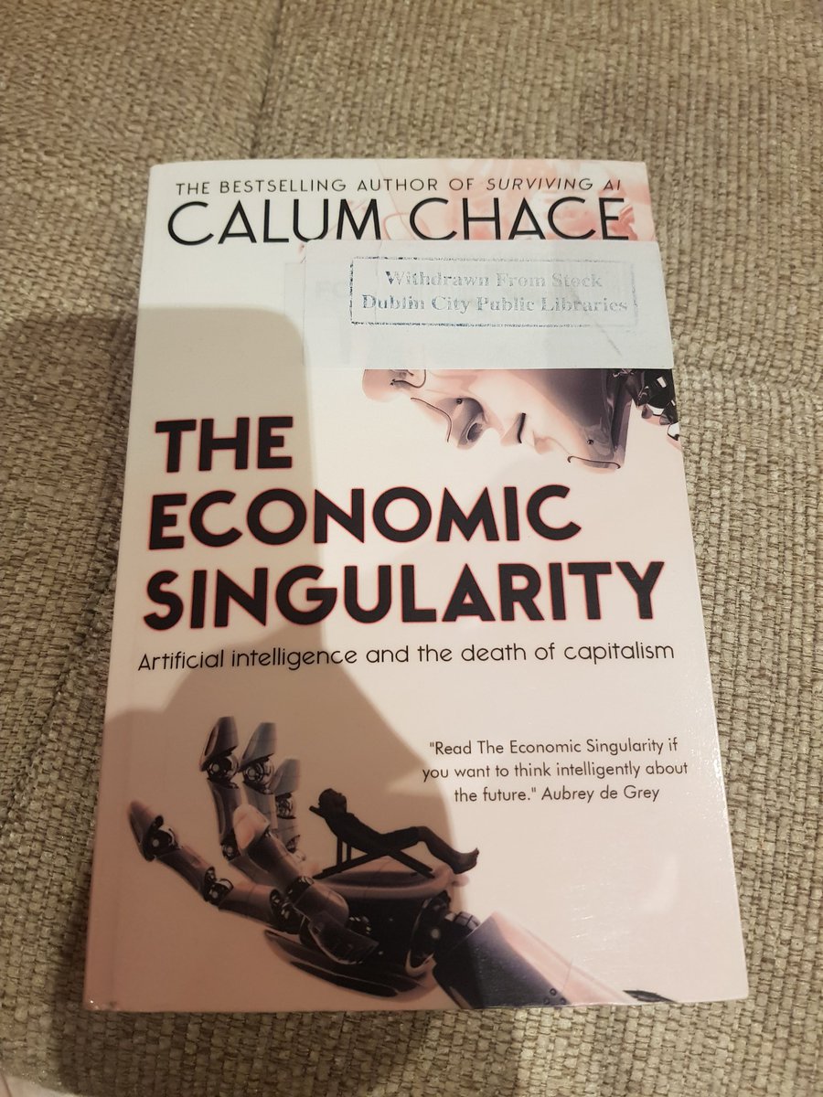 M_R_Parkins's tweet photo. Starting a new book...
#calumchace
#theeconomicsingularity 
#readmorebooks https://t.co/K2ZoI0PLIX