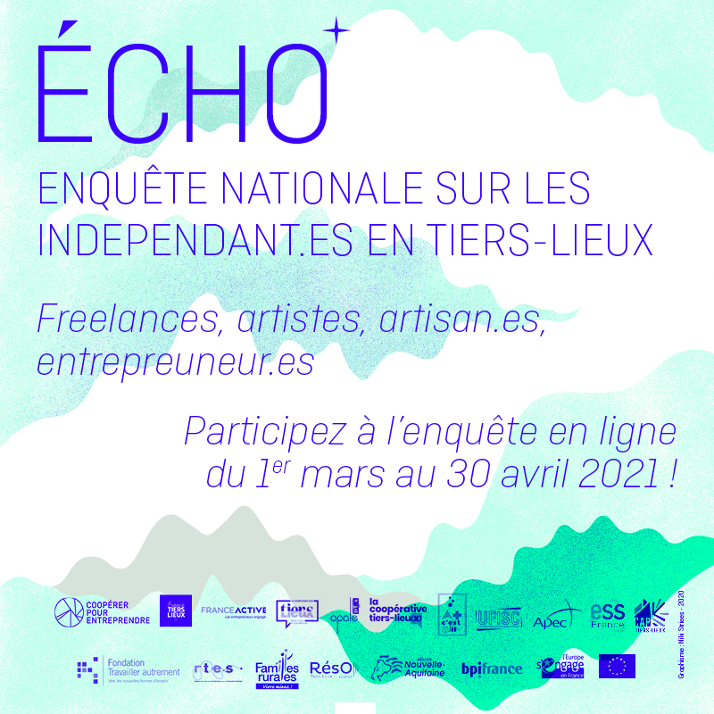 Slasheur·ses, vous cumulez plusieurs activités...
Vous fréquentez un coworking, atelier partagé, fablab, friche culturelle...
Répondez à l’enquête #ÉCHO pour montrer ce que votre pluriactivité signifie !
🗓️30 avril
➡️cooperer.limequery.com/328638?lang=fr
#tierslieux #independant #independante