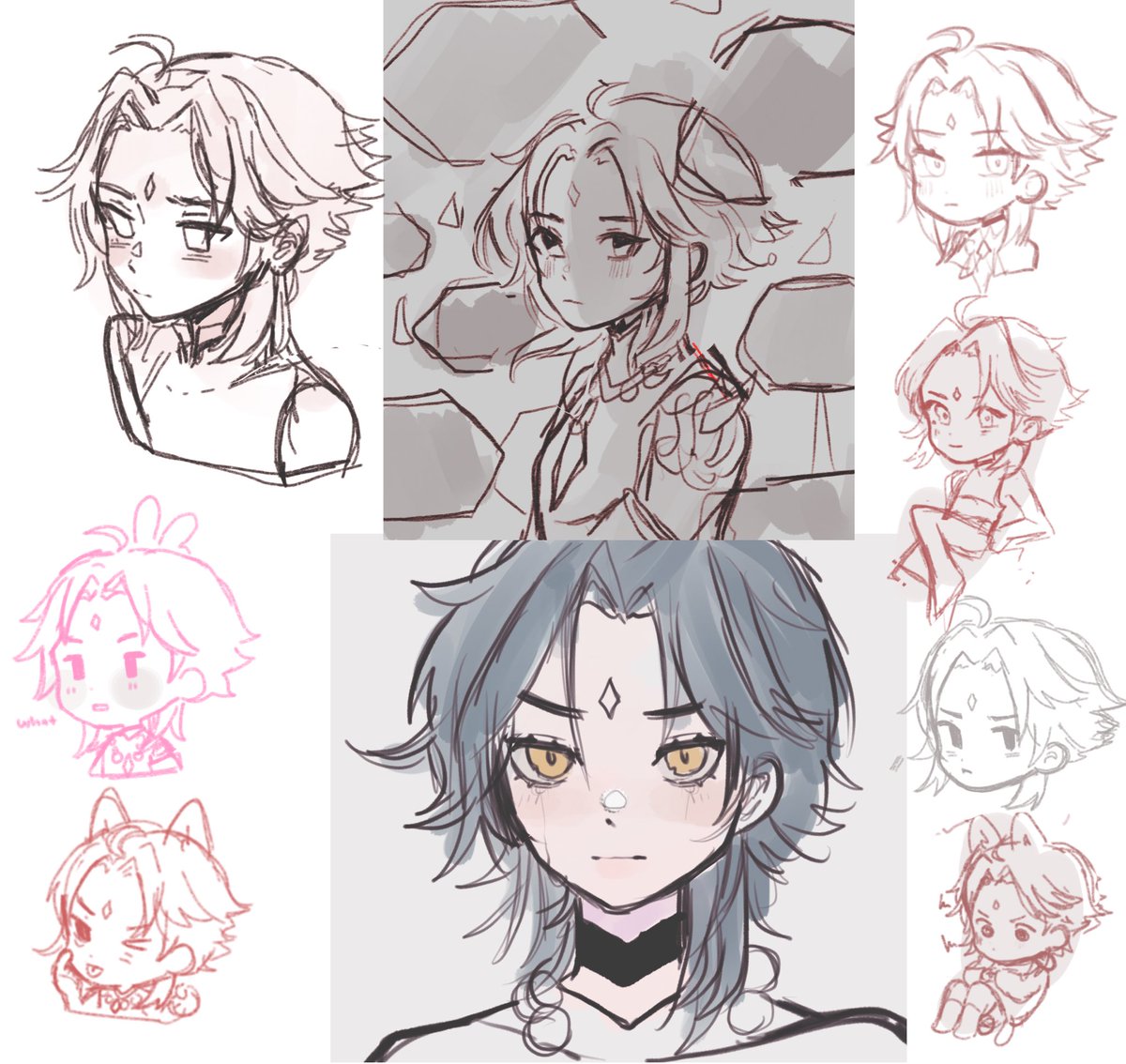 Compiling most my xiao doodles I have and never finish TT I don't have that many ... but Hes all I wanna draw O<-< 