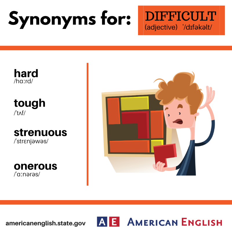 llcgardez's tweet photo. Synonyms_ difficult!

#synonyms #vocabulary #English #LearnEnglish #tough #StayConnectedWithLLCs https://t.co/NFvqQbmGXU