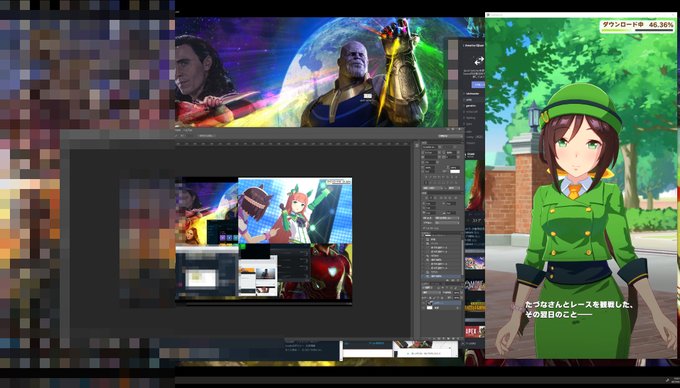 4kモニターのtwitterイラスト検索結果